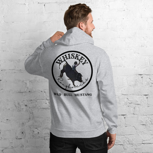 Whiskey Roughnecks Cowboy-ism Collection WILD BULL MUSTANG Unisex Hoodie